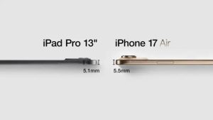 No creerás lo absurdamente delgado que es el iPhone 17 Air